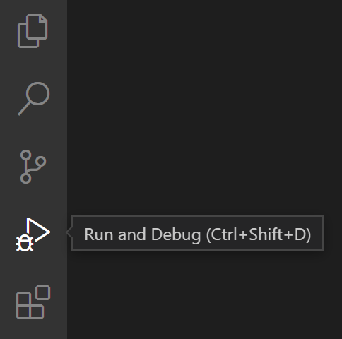 Run and Debug icon